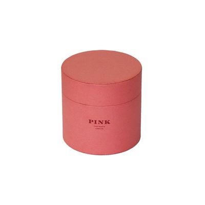 Caja reutilizable de papel del cilindro del rosa del diámetro del 10cm para el empaquetado de la camisa