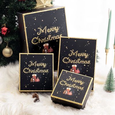 Fijado de diversa caja de regalo de la Navidad de la cartulina del tamaño cuatro para los guantes de la bufanda