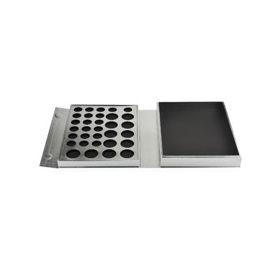 Las cajas de regalo cosméticas magnéticas de plata modificadas para requisitos particulares, caja de papel del sombreador de ojos para la barra de labios se ruborizan