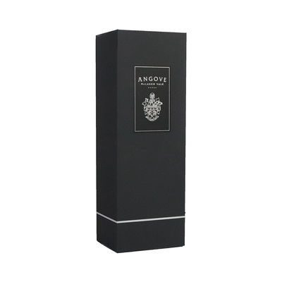 Matt Black Wine Gift Packaging plegable encajona el tipo plegable