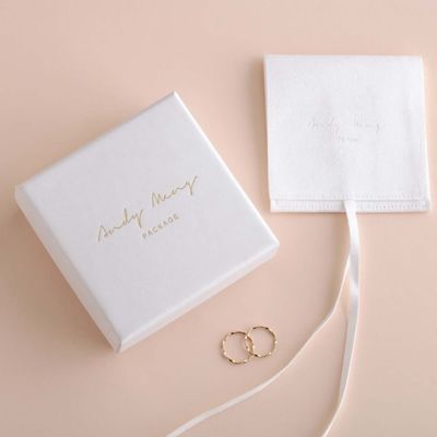 Cajas de regalo de encargo blancas multiusos de la joyería, tapa y caja baja los 9x9x3.5cm