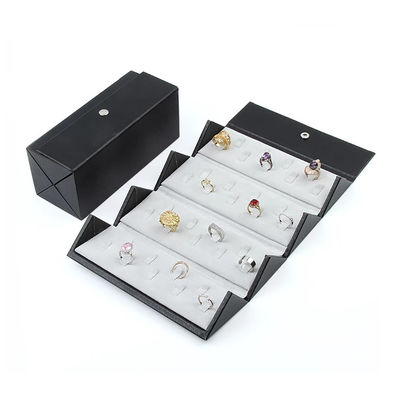 joyeros de encargo plegables magnéticos de la cartulina del 10*5*5cm para el anillo