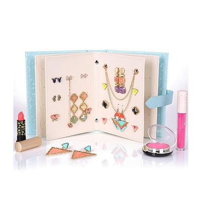 caja portátil de la joyería del viaje del 19*14*4.5cm