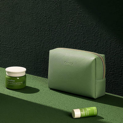 Capacidad grande del maquillaje de la PU de 7,9 pulgadas del regalo nupcial cosmético de cuero del bolso