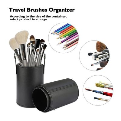 Pulgada multiusos de Matte Black Large Capacity 3*3*9 del rollo del cepillo del maquillaje del uso