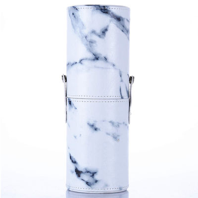 Diseño veteado protección portátil del polvo del tubo del cepillo del maquillaje del cilindro