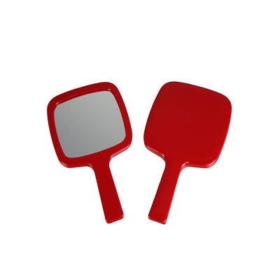 PDA rojo del espejo del maquillaje del viaje de la imitación de cuero para afeitar de la preparación