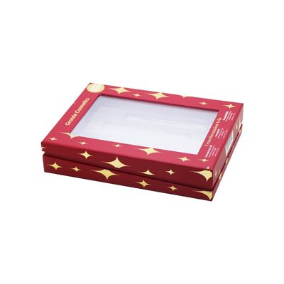 Caja cosmética de la ventana transparente del PVC para el embalaje de las frentes de las barras de labios de los latigazos