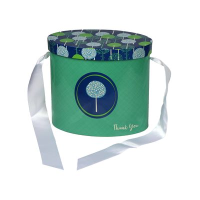 Cartulina que hace juego la caja de embalaje del regalo de la elipse para el día de la acción de gracias