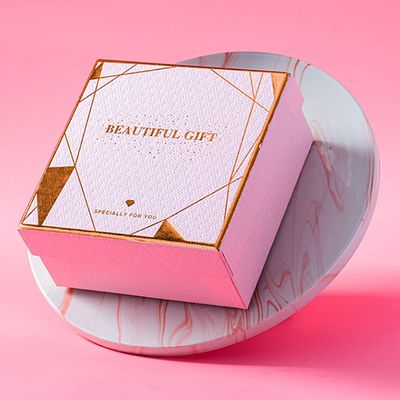 Delicated Art Paper Rigid Gift Box con la tapa para el cosmético hecho a mano del jabón