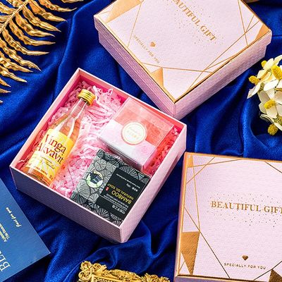 Delicated Art Paper Rigid Gift Box con la tapa para el cosmético hecho a mano del jabón