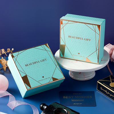 caja de papel rígida de sellado caliente de la tapa del despegue para el embalaje del sistema del regalo