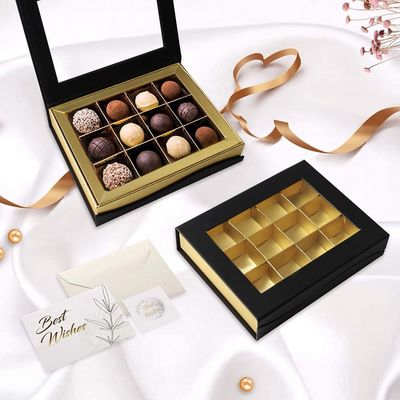 Las cajas de regalo de la presentación del chocolate de la cartulina del rectángulo desean modificado para requisitos particulares