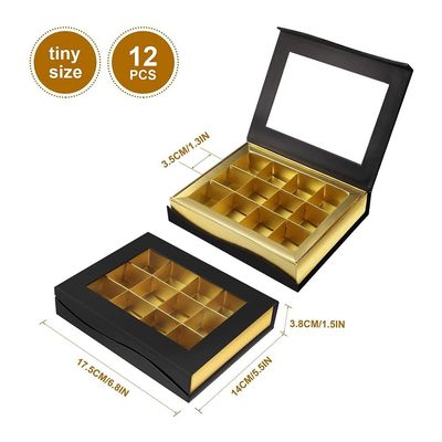 Las cajas de regalo de la presentación del chocolate de la cartulina del rectángulo desean modificado para requisitos particulares