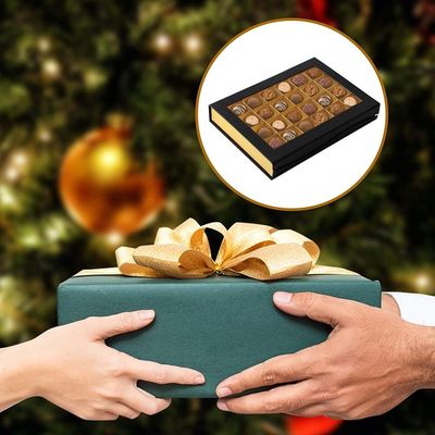 24 cajas de regalo dulces del chocolate de encargo de las cavidades que empaquetan con la ventana