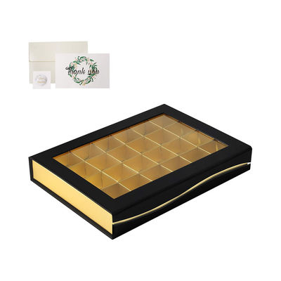 24 cajas de regalo dulces del chocolate de encargo de las cavidades que empaquetan con la ventana