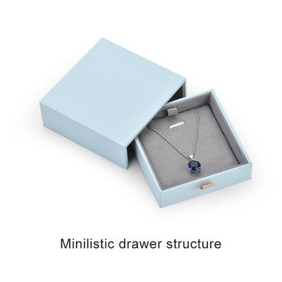 Caja de empaquetado personalizada de encargo de la joyería 1200 gramos para el anillo del collar del pendiente de la pulsera