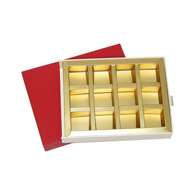 El regalo rojo del chocolate de la altura de los 4cm que empaqueta las cajas, chocolate impreso encajona la cavidad 20