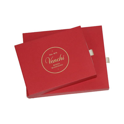 El regalo rojo del chocolate de la altura de los 4cm que empaqueta las cajas, chocolate impreso encajona la cavidad 20
