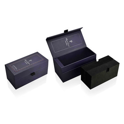 ISO9001 certificó la caja de regalo alineada de acrílico de Colonia, caja magnética el 12*12*25cm de la aleta