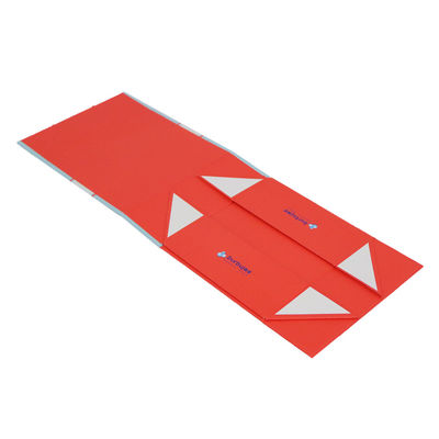 Caja de regalo de papel rígida plegable de la capa ULTRAVIOLETA del punto, Flip Top Magnetic Box para la ropa