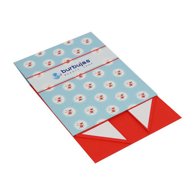 Caja de regalo de papel rígida plegable de la capa ULTRAVIOLETA del punto, Flip Top Magnetic Box para la ropa