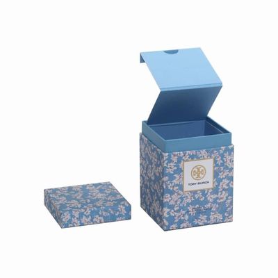 Caja de regalo de papel rígida de dos piezas los 9*9*12cm de impresión llenos con el portatarjetas