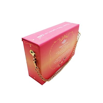 El OEM 2 acoda las cajas de regalo cosméticas multifuncionales con la cadena y la cerradura del metal