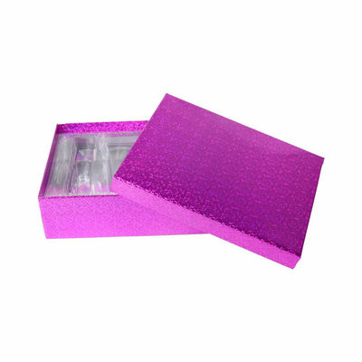 Cajas de regalo cosméticas del color de CMYK, caja de papel olográfica con el ANIMAL DOMÉSTICO Tray And Lid