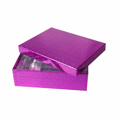 Cajas de regalo cosméticas del color de CMYK, caja de papel olográfica con el ANIMAL DOMÉSTICO Tray And Lid