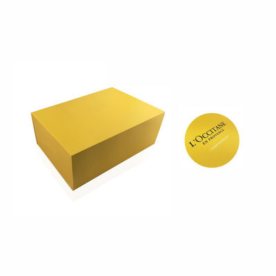 Las cajas de regalo los 31*20*7cm cosméticas amarillas modificaron a Logo For Face Cream para requisitos particulares