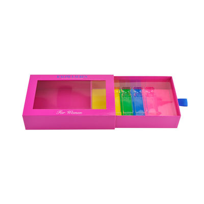 La recepción del OEM 4 pedazos perfuma las cajas de regalo. Cajas de regalo abiertas de la diapositiva hechas a mano