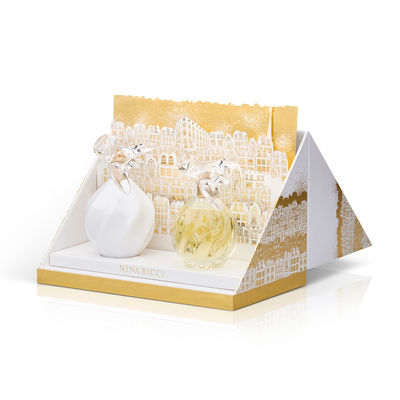 Blancos pescados con caña perfuman las cajas de regalo, cartulina articularon la impresión del sellado de oro de las cajas