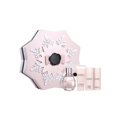 Forma modificada para requisitos particulares tapa desmontable del copo de nieve de la caja de regalo de vacaciones para el espray de perfume
