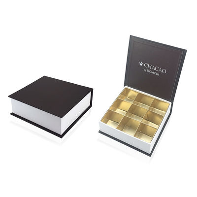 ISO9001 cajas de empaquetado del regalo del chocolate del color de la aprobación PMS con rejillas