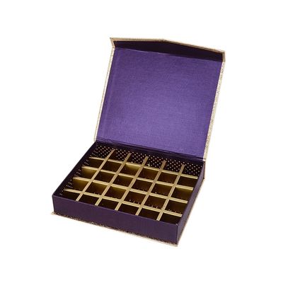 La forma del libro encubrió las cajas vacías magnéticas del chocolate con los divisores los 23.2x19x4.6cm