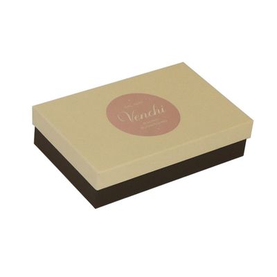 El empaquetado desmontable del regalo del chocolate de la tapa encajona los 20*13*5cm con beige