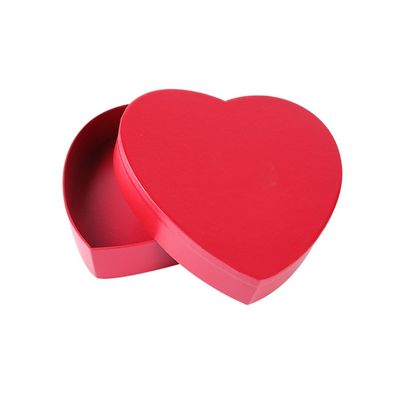 Cajas de empaquetado del regalo del chocolate de CMYK el 19*19*3.8cm, cajas en forma de corazón vacías del chocolate