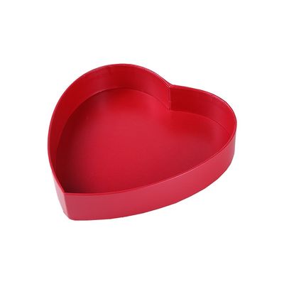 Cajas de empaquetado del regalo del chocolate de CMYK el 19*19*3.8cm, cajas en forma de corazón vacías del chocolate
