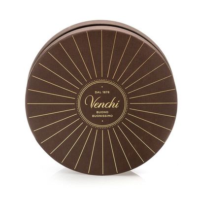 Cajas de empaquetado del regalo del chocolate de la altura de Brown los 5cm con el nudo del arco