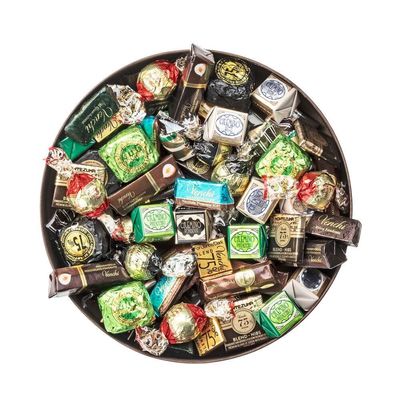 El chocolate de la Navidad del diámetro el 14cm que empaquetaba, clasificó el cierre de la cinta de las cajas de regalo del chocolate