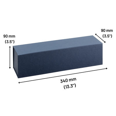 Tipo plegable magnético azul de Snapshut Champagne Bottle Box los 33*9*9cm