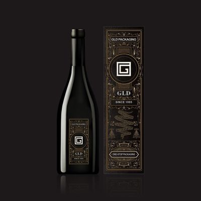 Rígido anunció la caja plegable del vino fácil montan para el cumpleaños