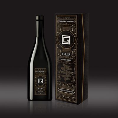 Rígido anunció la caja plegable del vino fácil montan para el cumpleaños