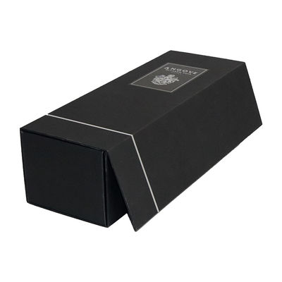 Matt Black Wine Gift Packaging plegable encajona el tipo plegable
