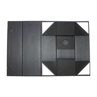 Matt Black Wine Gift Packaging plegable encajona el tipo plegable
