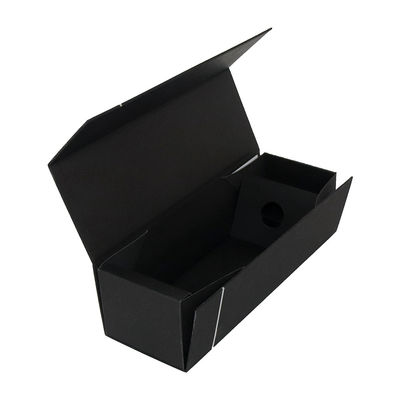 Matt Black Wine Gift Packaging plegable encajona el tipo plegable