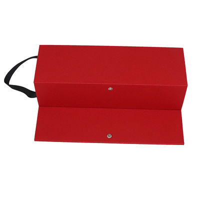 cajas individuales de la copa de vino de los 9cmx9cmX33cm, tipo plegable de la caja del vino de la Navidad