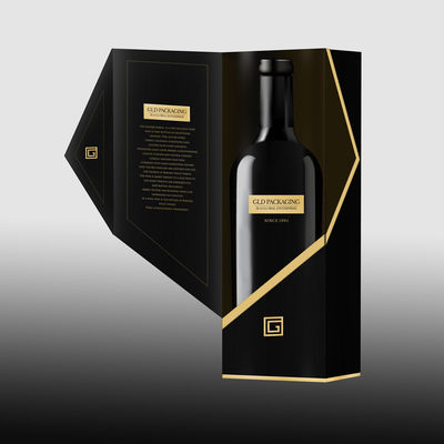La cartulina negra recicló la recepción del OEM de las cajas de regalo para el licor