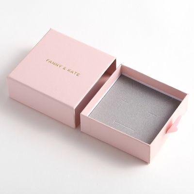 OEM Welcome Drawer Type Cardboard Jewelry Packaging Box For Necklace